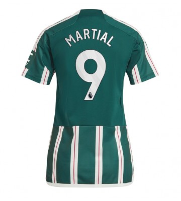 Manchester United Anthony Martial #9 Replika Udebanetrøje Dame 2023-24 Kortærmet